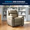 Flash Furniture Kids Recliner, 26" to 39" x 28", Upholstery Color: Beige BT-7985-KID-BGE-GG - alternate 5